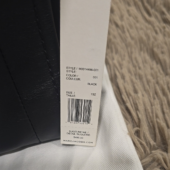 Marc Jacobs Black Leather Crossbody or Tote Bag NwT - Picture 2 of 8